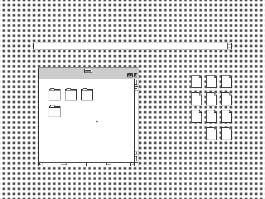 Imagen de la interface Xerox ALTO GUI 